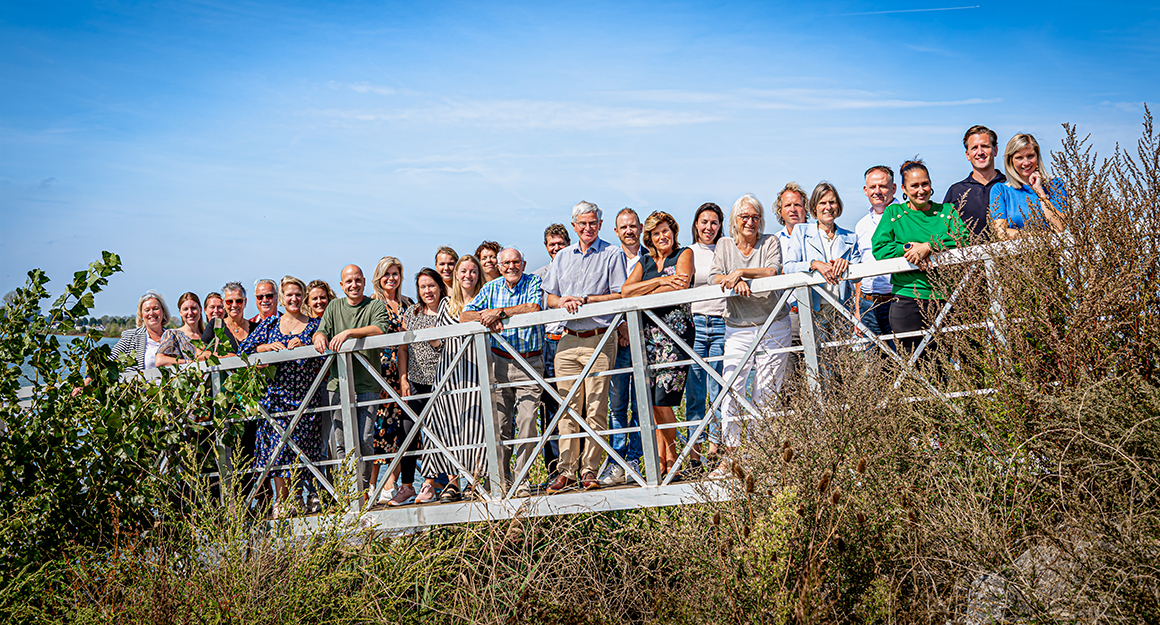Rivier de Maas verbindt zes recreatieve bestemmingen